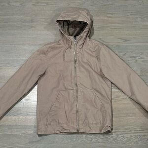 H&M Divided Tan Beige Khaki Hooded Hoodie Jacket MEN’S Size SMALL S